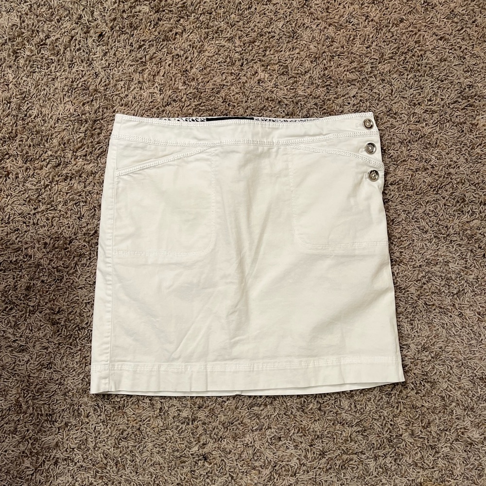 White House Black Market White Mini Skirt